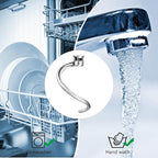 Dough Hook Replacement for KitchenAid 7QT Bowl-Lift Stand Mixers, Spiral and Stainless Steel Hook for Kitchen aid Attachment Accessories