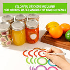 12 oz Glass Mason Jars With Lids 20 Pack,Reusable 350ml Round Canning Jars With Silver Separable Lids for Jam,Fruits Storage,Honey,Beverages and Wedding Favors(12 fl. oz, Set of 20)