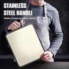 SNOWCLAD Stainless Steel Cutting Board,Double Sided Steel Cutting Board Set for kitchen,Stainless Steel/Wheat straw pp Large for meat,Dishwasher Safe [16 * 11+12 * 8.3 Inch]