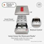 TIKUSAN Japanese Seaweed Container Sushi Nori Can Made in Japan Stainless Steel (Extra Large)