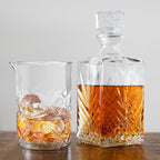 4 Pcs 24 oz Cocktail Mixing Glass Crystal Stirring Glass Thick Bottom Seamless Cocktail Pitcher Tools for Bartender Home Bar Whiskey Martini Drink Shaker Accessories