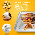 11.77" × 11.77" Toaster Oven Pan for Breville Smart Oven BOV800XL, Smart Oven Plus BOV810BSS, Smart Oven Pro BOV845BSS, Smart Oven Air BOV900BSS, Fits for Ninja SP100 SP101 SP201 Air Fry Oven