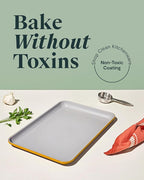 Caraway Non-Stick Ceramic Baking Sheet - Naturally Slick Ceramic Coating - Non-Toxic, PTFE & PFOA Free - Perfect for Baking, Roasting, and More - Medium (15" x 10") - Marigold