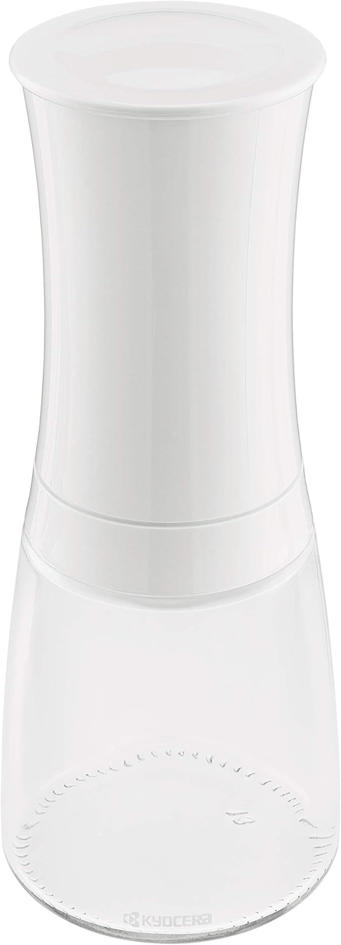 Kyocera Advanced Ceramics Pepper, Salt, Seed and Spice Mill with Adjustable Advanced Ceramic Grinder, The Everything Mill-Brilliant White