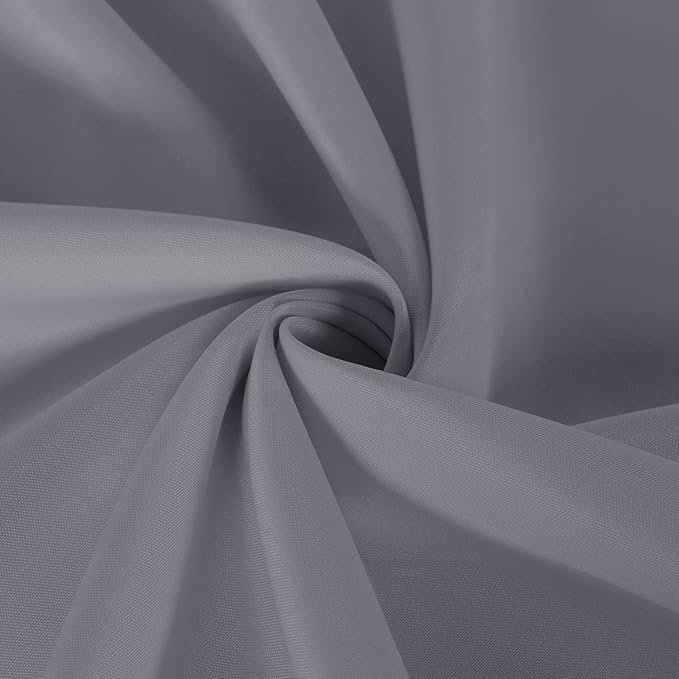 sancua 2 Pack Light Grey Tablecloth 54 x 54 Inch, Stain and Wrinkle Resistant Square Table Cloth - Washable Polyester Table Cover for Dining Tables, Buffet Parties and Camping