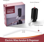 Electric Wine Aerator Pourer,Portable One-Button Wine Dispenser Machine and Wine Decanter Multi-Smart Automatic Filter Wine Pourer for Red Wine,Best Wine Gifts for Women and Wine Lovers