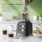 Blenders for Kitchen, Blender & Grinder Combo, Smoothie Blender, 68Oz Pitcher for Crushing Ice, Puree and Frozen Fruit with Autonomous Clean, BPA-Free, Black