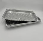 Heavy Duty Disposable Aluminum Foil Pan - Durable Tin Pan for Grilling, Cooking, Heating, Food Storage - Safe For Oven and Freezer, Gas & Electric Stovetop Compatible