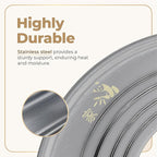 Prime Home Direct Stainless Steel Steamer Ring | Fits 7 to 12-Inch Bamboo Steamer Basket | Steaming Ring for Asian Chinese Wok, Food, Dumpling, Dim Sum, Steam Pot Accessories Metal Cooking Rim Adapter