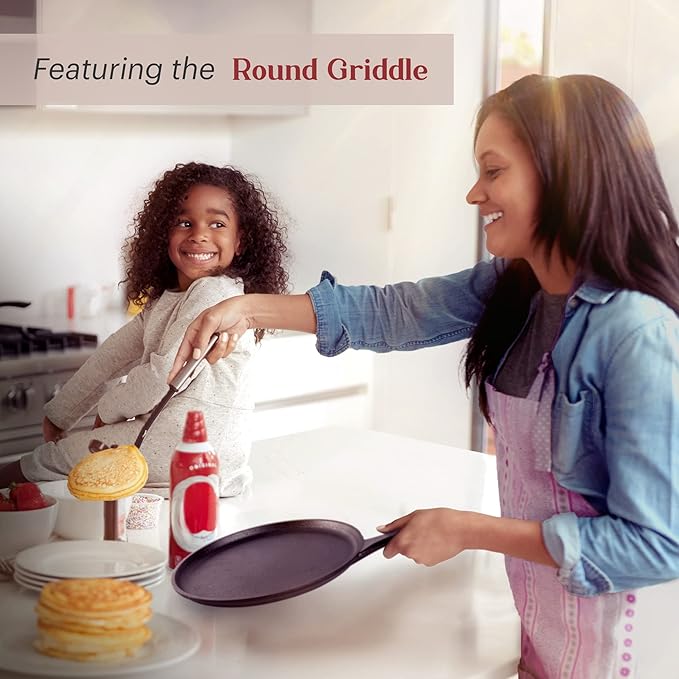 Cuisinel Cast Iron 23-Pc Cookware Set - 8" Skillet + Cast Iron Lid + 12"+Lid + 10" Braiser with Lid + Grill Pan + Lid + Griddle + 5-Qt Dutch Oven + Multi-Cooker + 12"+15" Pan Rack + Scraper + Handles