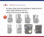 universal coffee pot replacement for 12 cup coffee maker, Compatible with Mr Coffee, Black&Decker, Hamilton Beach& most brand coffee maker in market, pls refer to detail for compatibility.
