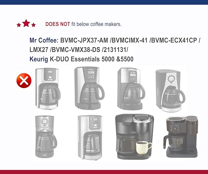 universal coffee pot replacement for 12 cup coffee maker, Compatible with Mr Coffee, Black&Decker, Hamilton Beach& most brand coffee maker in market, pls refer to detail for compatibility.