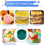 Silicone Air Fryer Egg Pan, Individual Egg Bite Maker Reusable Egg Molds, Microwave Egg Cooker, BPA Free Air Fryer Accessories, Dishwasher Safe, Multi Color, 3Pcs