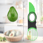 Egg Slicers Avocado 3-in-1 Avocado Slicer Tool - Stainless Steel Peeler, avocados Pit Remover & Fruit Scooper - Safe Ergonomic Avocado Saver with Non-Slip Grip