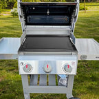 6787 Full-Size Griddle Inserts with Handles for Weber Spirit I & II 300 Series Grills Nonstick Flat Top Griddle for Weber Spirit E-310 E-320 S-310 S-320 Spirit II E-310 S-310 E-320 S-320 Series