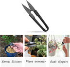 JINJIAN Bonsai Pruning Scissors 6PCS - Small Pruner Shears Bud Leaves Trimmer Garden Shears for Plants, Gardening Clippers for Flower Bonsai Trimming Pruners Trimmers Secateurs(BLACK)