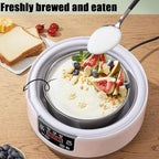 36 Hour Yogurt Maker,Yogurt Maker Machine With Adjustable Time & Temp Control,Yogurt Maker Automatic Digital Yoghurt Maker Machine,Lcd Display With Constant Temperature (white)