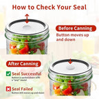 Aliggbent 150 Pcs Wide Mouth Canning Lids, 86MM Airtight Split-Type Mason Jar Lids, Leakproof Bulk Wide Mouth Canning Jar Lids for Canning Food, Jams, Fruits & DIY Decor