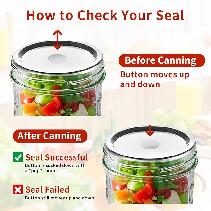 Aliggbent 150 Pcs Wide Mouth Canning Lids, 86MM Airtight Split-Type Mason Jar Lids, Leakproof Bulk Wide Mouth Canning Jar Lids for Canning Food, Jams, Fruits & DIY Decor