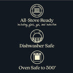 Anolon X Hybrid Nonstick Cookware Frying Pans/Skillet Set, Induction Suitable, 8 Inch, 10 Inch, and 12 Inch - Charcoal Gray