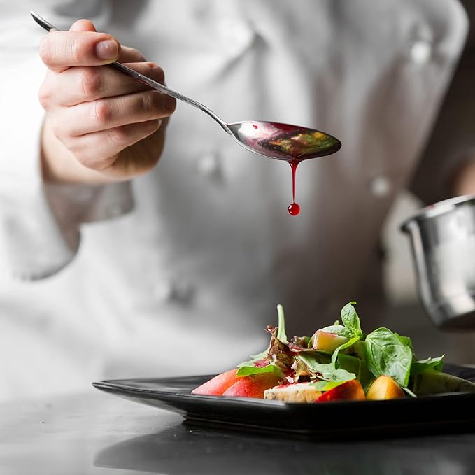 CREATIVECHEF Professional Chef Plating Kit, 7 Piece Culinary Plating Set, Black, Stainless Steel