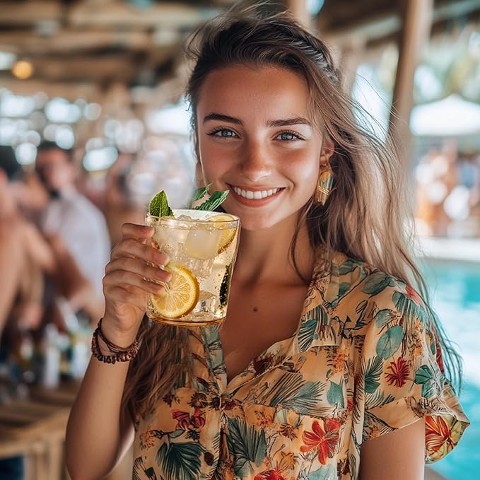 Liacere Plastic Drinking Glasses (Set of 12) 14 oz Brown Reusable Plastic Glasses Colors，Kitchen Water Glasses Cup, Bar Tumbler Glassware Set for Beer, Juice, Cocktail, Whiskey, Milk