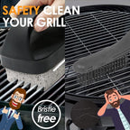 Heavy Duty Griddle Cleaning Brick with Handle- Compatible with Blackstone Flat Top Grills, Commercial Grade Pumice Stone, Easy Grip & Scrape (4 Pack)