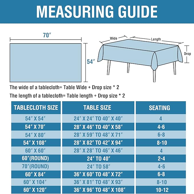 H.VERSAILTEX Linen Textured Table Cloths 54 x 70 Inch Premium Solid Tablecloth Spill-Proof Waterproof Table Cover for Dining Buffet Feature Extra Soft and Thick Fabric Wrinkle Free, Ivory