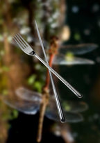 Fortessa Dragonfly 18/10 Stainless Steel Flatware Table Fork, 8.25-Inch, Set of 12