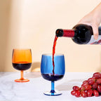 KX-WARE Classic Acrylic All-Purpose Wine Glasses, 12-ounce Plastic Stem Wine Glasses, set of 8 Multicolor