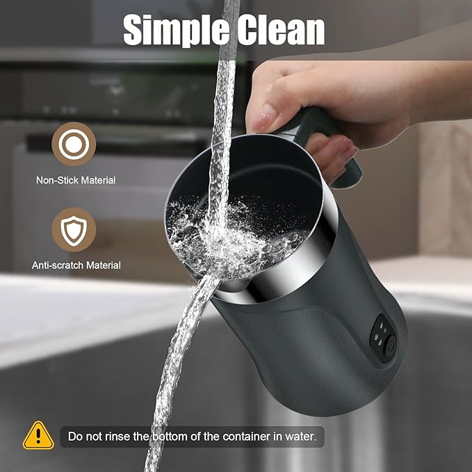 Milk Frother, 4-in-1 Milk Frother and Steamer, 10.1oz/300ml Automatic Hot and Cold Foam Maker and Milk Warmer, Electric Milk Frother for Coffee, Latte, Cappuccino, Matcha(Slate Gray)