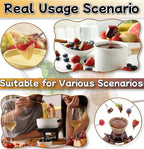 Stainless Steel Fondue Forks 6Pcs 9.1" with Heat Resistant Handle Color Fondue Set Fondue Sticks Fondue Cheese for Grill Cake Chocolate Meat Fruits Cheese Fondue Fountain Roast Marshmallows Dessert