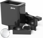 glacio Clear Ice Maker Set – Crystal Clear Ice Ball & Cube Molds for Whiskey and Cocktails | Dilution-Free Directional Freezing Design | Easy Removal