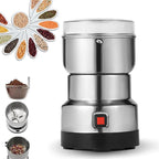 Electric Grinder, 10-Second Fast Grinding for Coffee Beans/Spices/Grains, Stainless Steel Blades, Low Noise Compact for Kitchen Use