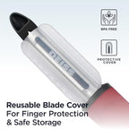 Deiss PRO Premium Swivel Vegetable Peeler - Sharp Stainless Steel Peeler With Easy Non-Slip Hand Grip, Potato Peelers For Kitchen, Fruit, Carrot, Apple, Veggie, Kiwi, Durable, Dishwasher Safe (RED)