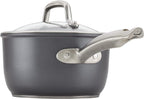 Anolon Accolade Forged Hard Anodized Nonstick Pots & Pans - Induction Cookware Set - 12 Piece - Moonstone Gray