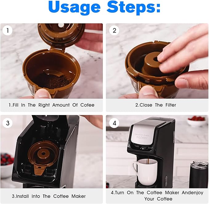 Coffee Maker Filter Basket Single Replacement Hamil tion Beach FlexBrew Coffee Maker Parts 49900,49902,49903,49904,49950,49957,FOR Hamiltion Beach Coffee Make Single Serve Filter Parts - 2 Pack