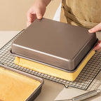 3 Pack Baking Sheet Pans, Deep Size Baking Pan Nonstick Cookie Sheet Brownie Cake Pan Bread Pan Toaster Oven Tray Bakeware (8.6 x 6.6 x 1.7'',11 x 9 x 2",12.7 x 10.6 x 2.4'')