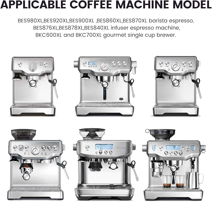 12-Pack Charcoal Water Filters Compatible with Breville BWF100 Machines, Breville Espresso Machine Water Filter Replacement