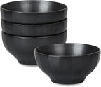Stone Lain Rio 4-Piece Bowl Set Stoneware, Black