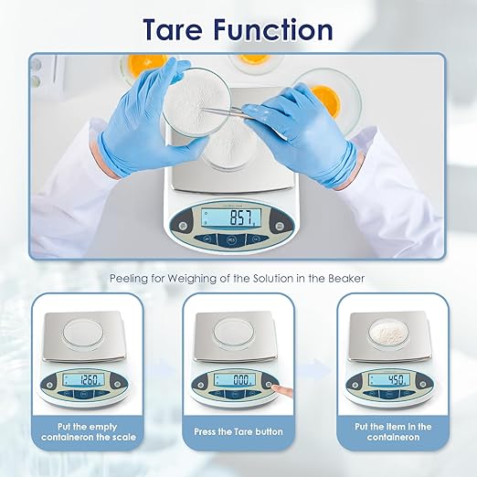 CGOLDENWALL Precision Lab Scale Digital Analytical Balance Laboratory Balance Jewelry Scale Scientific Scale 0.01g Accuracy 110V (5000g, 0.01g)