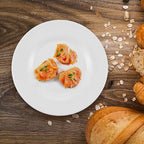 Melamine Dinner Plates Melamine Salad Plates 8 inch Round White Plates Set of 6,PYW-8-06