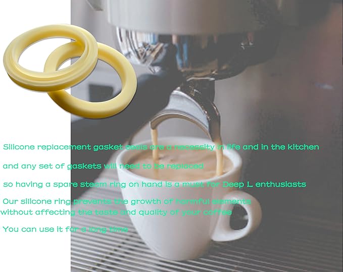 54mm Silicone Steam Ring, Grouphead Gasket Replacement Part for Breville Espresso Machine 878/870/860/840/810/500/450/ Sage 500/870/875/880/810/878 (2 Pack)
