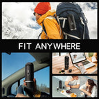 Portable Electric Espresso Machine, Travel Coffee Maker for Camping, Car Coffee Maker Self-Heating with USB-C, With Ground Coffee & NS Capsule for RV, Hiking, Office(Black)