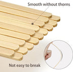 Bamboo Coffee Stirrers Individually Wrapped 200 Count – Coffee Stir Sticks 7 inch Coffee Bar Disposable individually wrapped coffee stirrers for Coffee and Cocktail