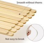 Bamboo Coffee Stirrers Individually Wrapped 100 Count – Coffee Stir Sticks 7 inch Coffee Bar Disposable individually wrapped coffee stirrers for Coffee and Cocktail