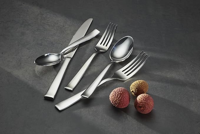 Oneida H147020A Monolith 20 Piece Everyday Flatware, 18/0 Stainless Steel, Silverware Set (Service for 4)