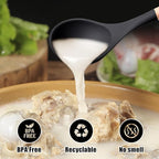 24 Pcs Kitchen Cooking Utensils Set,446°F Heat Resistant Non-Stick Silicone Kitchen Utensil Set With Wooden Handles and Holder,Kitchen Gadgets for Cookware,Kitchen Accessories,Black