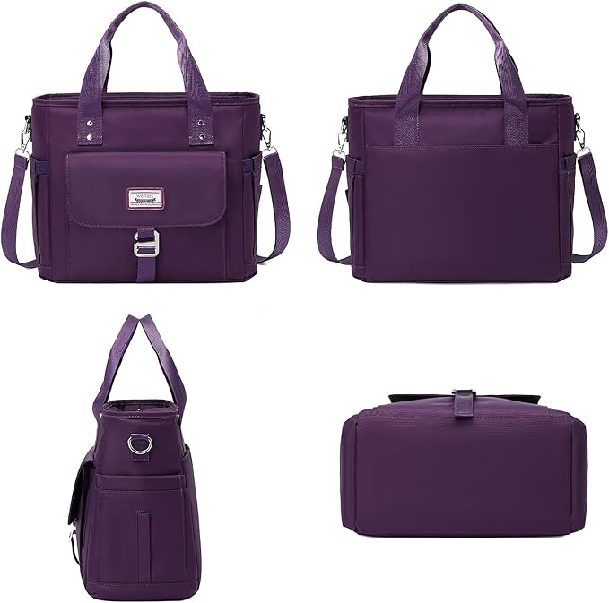 Weitars Lunch Bag for Women Work,Insulated Lunch Box Extra Large Lunch Tote Bag,Wide-Open Tote Cooler Bag With Removable Shoulder Strap with Side Pocket,Lunchbag For Picnic Hiking Beach