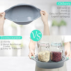 To encounter 9 Inch Silicone Round Cake Pans, 2 Pack Nonstick Silicone Baking Pans Set, Food Grade Cake Molds, with Metal Reinforced Frame More Strength